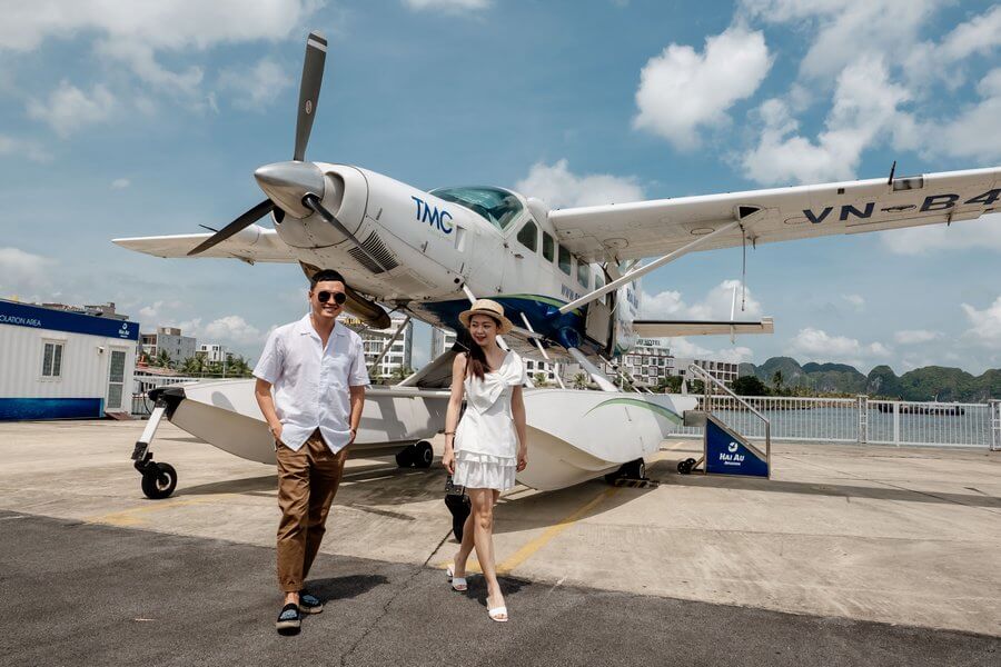 Visiter-la-baie-d'Halong-en-hydravion