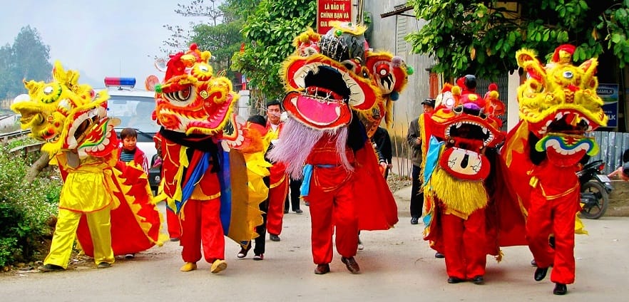 Danse de la licorne fetes-et-festivals-vietnam